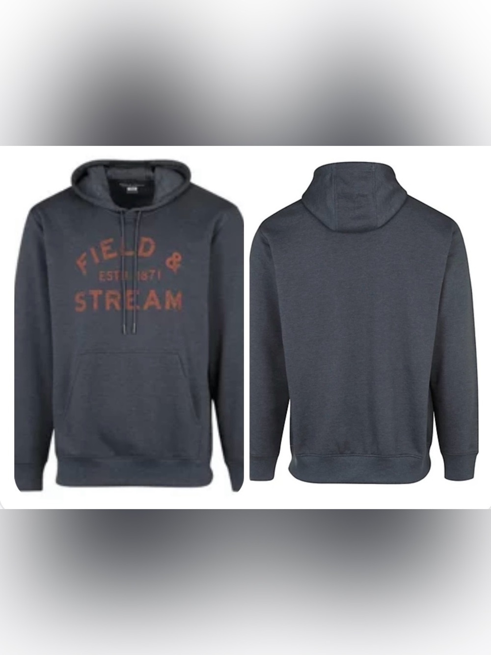 Field & Stream Men’s Logo Navy Blue Pullover Hoodie NEW Sz.L